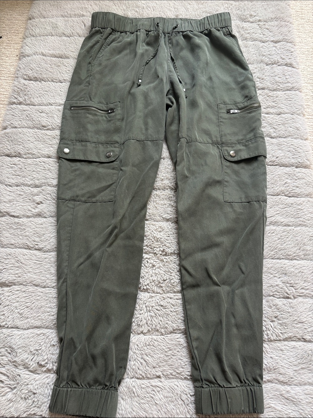 Banana Republic Olive Green Cargo Jogger Pants